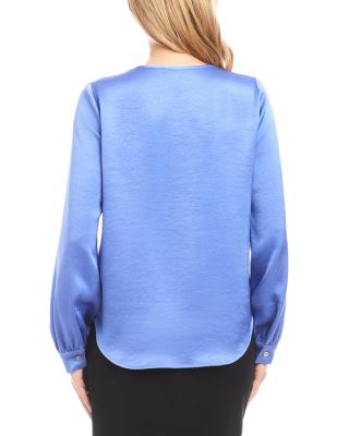 Satin Shirred Blouse