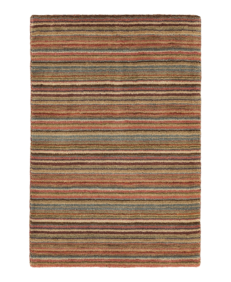 Dash & Albert By Annie Selke Dash Albert By Annie Selke Rda080 Brindle Stripe Area Rug, 8'0x10'0 In Multi