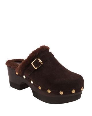 Women's Orla Faux Fur Lined Suede Clogs