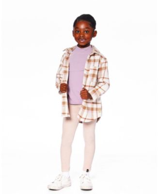 Girls' Plaid Overshirt - Little Kid