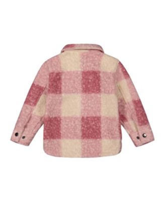 Girls' Zipped Plaid Overshirt - Big Kid