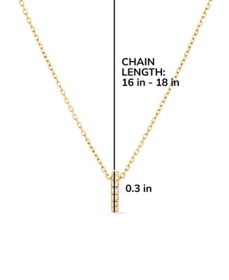  Solid Gold Lab-Grown Diamond Aurora Necklace