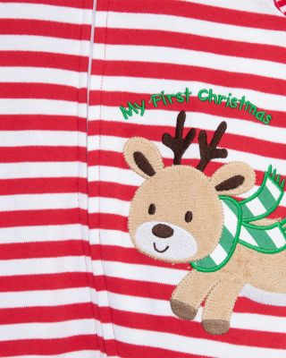 Boys' Reindeer Stripe Footie - Baby