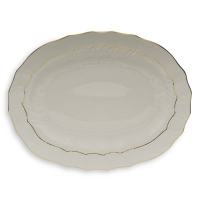 Golden Edge Oval Platter