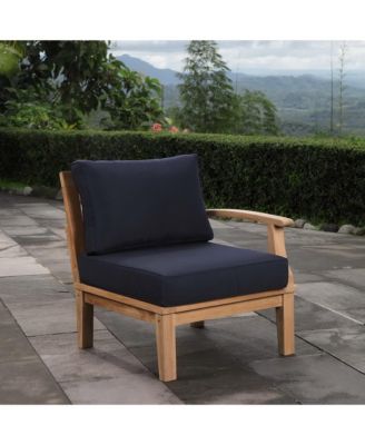 Marina Outdoor Patio Teak Right-Facing Sofa
