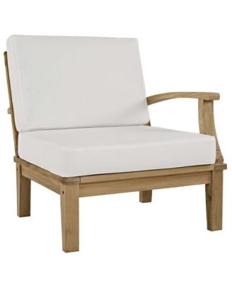Marina Outdoor Patio Teak Right-Facing Sofa