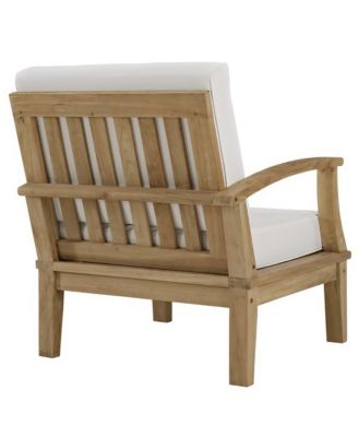 Marina Outdoor Patio Teak Left-Facing Sofa