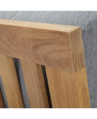 Marina Outdoor Patio Teak Left-Facing Sofa