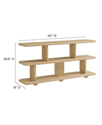 Lyle Sculptural 2-Tier Bookshelf
