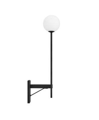  Riva White Globe Wall Sconce