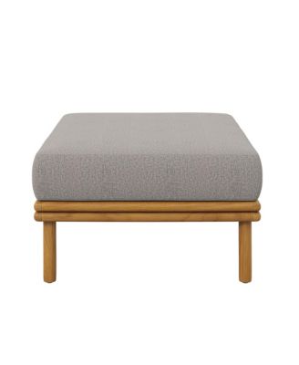 Wren Outdoor Patio Teak Wood Ottoman
