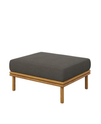 Wren Outdoor Patio Teak Wood Ottoman