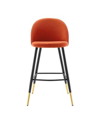 Cordial Performance Velvet Bar Stools, Set of 2
