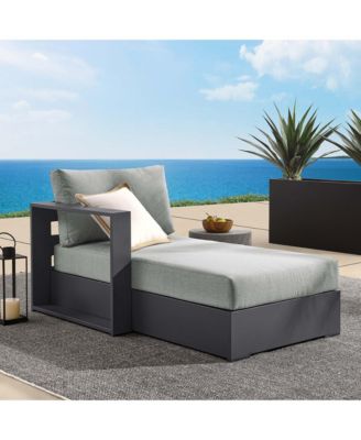 Tahoe Outdoor Patio Powder-Coated Aluminum Modular Left-Facing Chaise Lounge