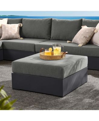 Tahoe Outdoor Patio Powder-Coated Aluminum Ottoman