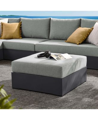 Tahoe Outdoor Patio Powder-Coated Aluminum Ottoman
