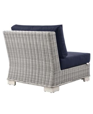 Conway Outdoor Patio Wicker Rattan Armless Chair