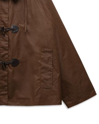 Myra Waxed Hooded Duffle Coat