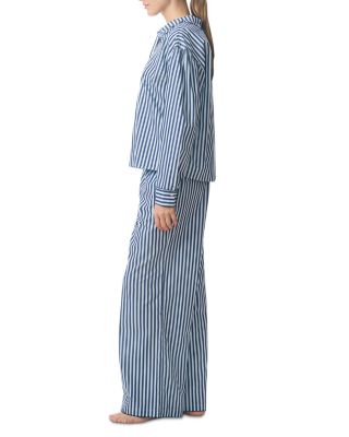 Scalloped Stitch Trim Pajama Set