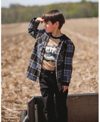 Boys' Long Raglan Sleeve Jersey Tee - Little Kid, Big Kid