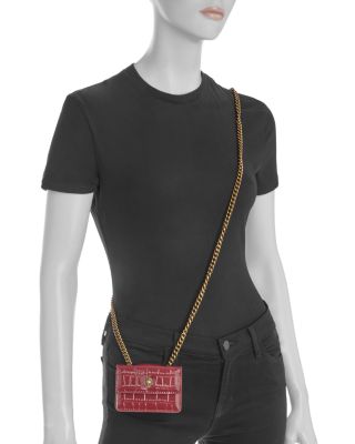 Micro Kensington Embossed Crossbody Bag
