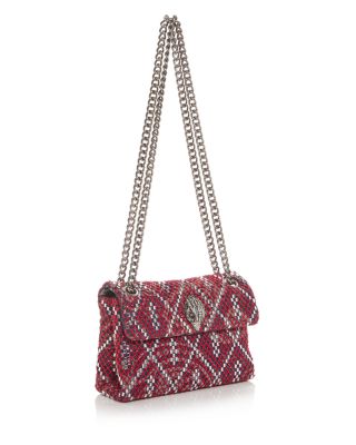 Soft Mini Kensington Woven Embellished Crossbody Bag