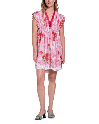 Sasha Pintuck Mini Dress