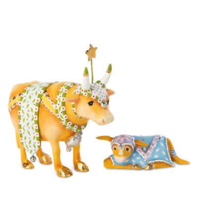 Patience Brewster Nativity Cow & Calf Mini Figures, Set of 2