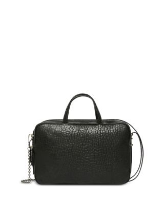 Weekend Accesori 2 Palos Black Leather Handbag