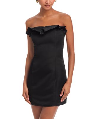 Ruffled Strapless Mini Dress - Exclusive