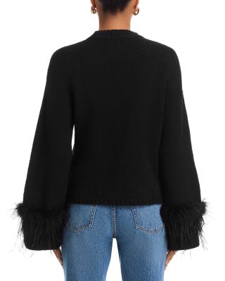 Pia Feather Trim Sweater