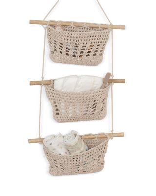 Charlie Farmhouse 3 Tier Toy Hanging Wall Storage