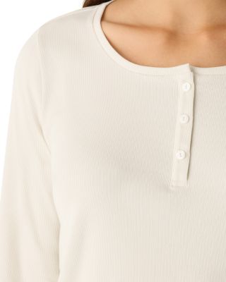 Ribbed Henley Ankle Sleep Set