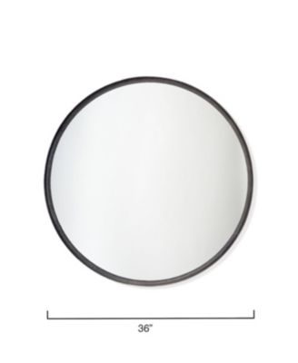 Refined Iron Round Wall Mirror