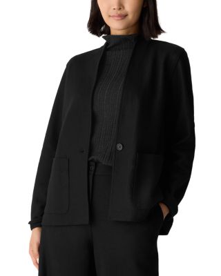 Wool High Collar Jacket