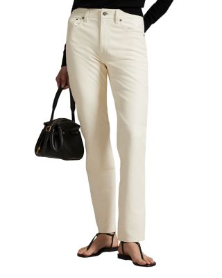 Lambskin Relaxed Straight Pant