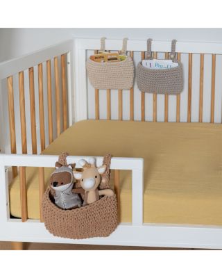 Charlie Farmhouse Crochet Crib Storage, 3 Pack