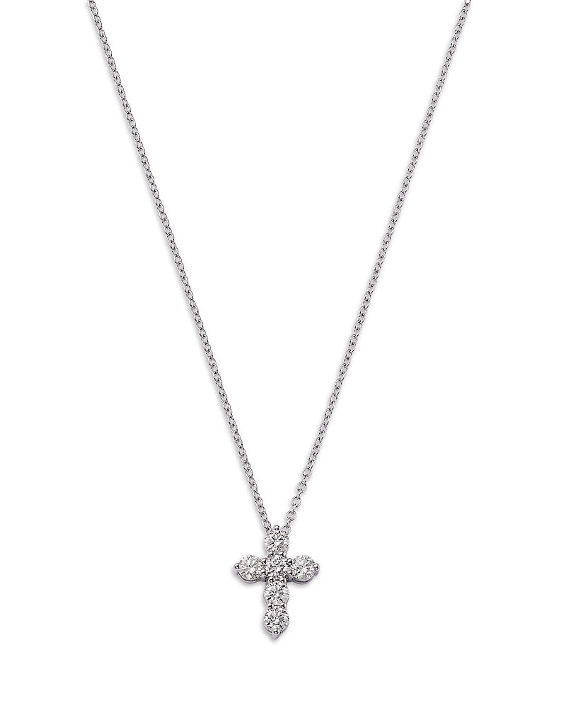 Bloomingdale's Fine Collection Diamond Cross Pendant Necklace in 14K Gold, 0.5 tcw