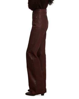 Crosbie High Rise Wide Leg  Jeans in Raisin