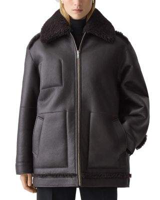 Cocoon Reversible Shearling Coat