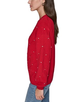 Embellished V-Neck Sweater