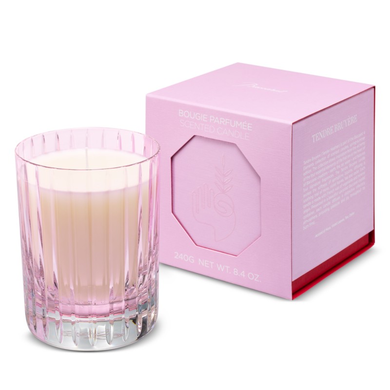 Baccarat 4 Elements Scented Candle - Tendre Bruyere in Pink