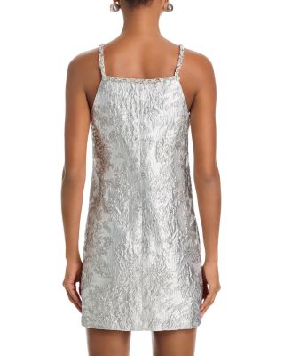 Brocade Crystal Embellished Dress - Exclusive