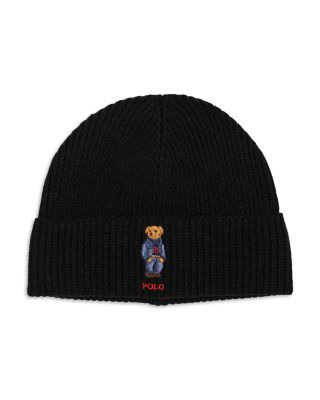 Polo Ralph Lauren Solid Denim Bear Beanie