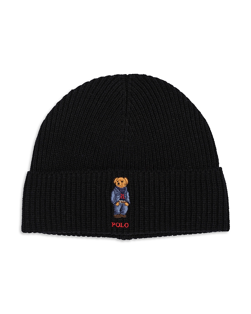Polo Ralph Lauren Solid Denim Bear Beanie