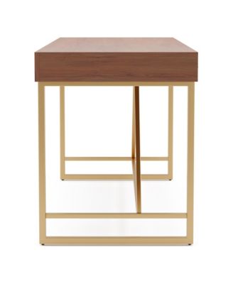 Axole Metal Base Desk with Drawer