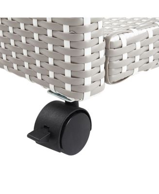 Phelps Aluminum 3-Open Shelf Patio Serving Cart