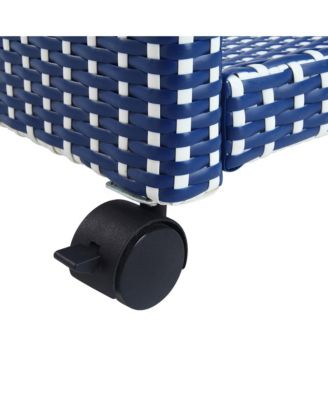 Phelps Aluminum 3-Open Shelf Patio Serving Cart