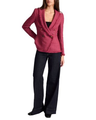 Alaia Double-Breasted Tweed Jacket