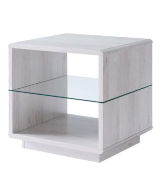 Erlin 22"" Glass Shelf End Table